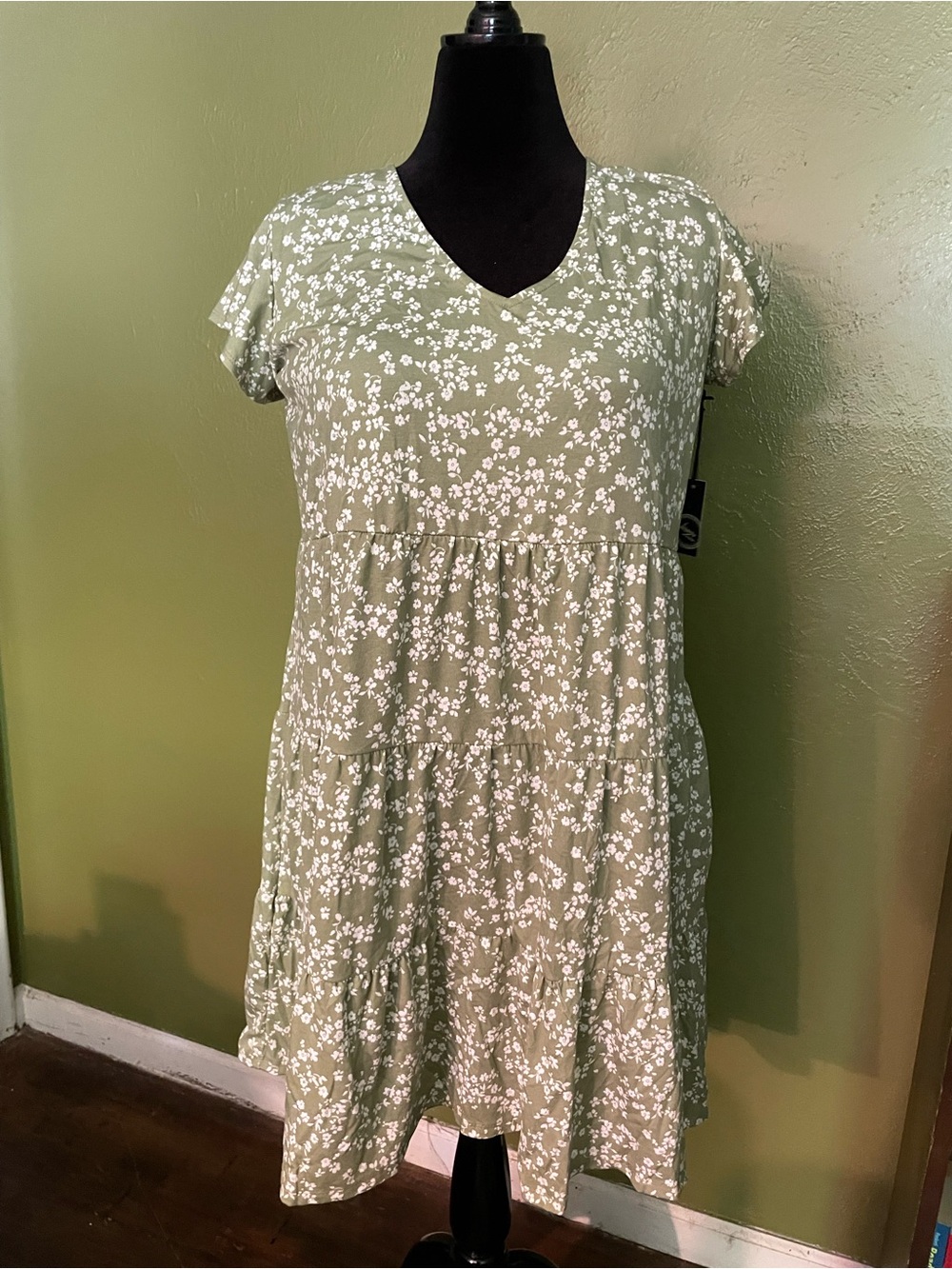 Liberty Love Light Sage Green Floral Sundress